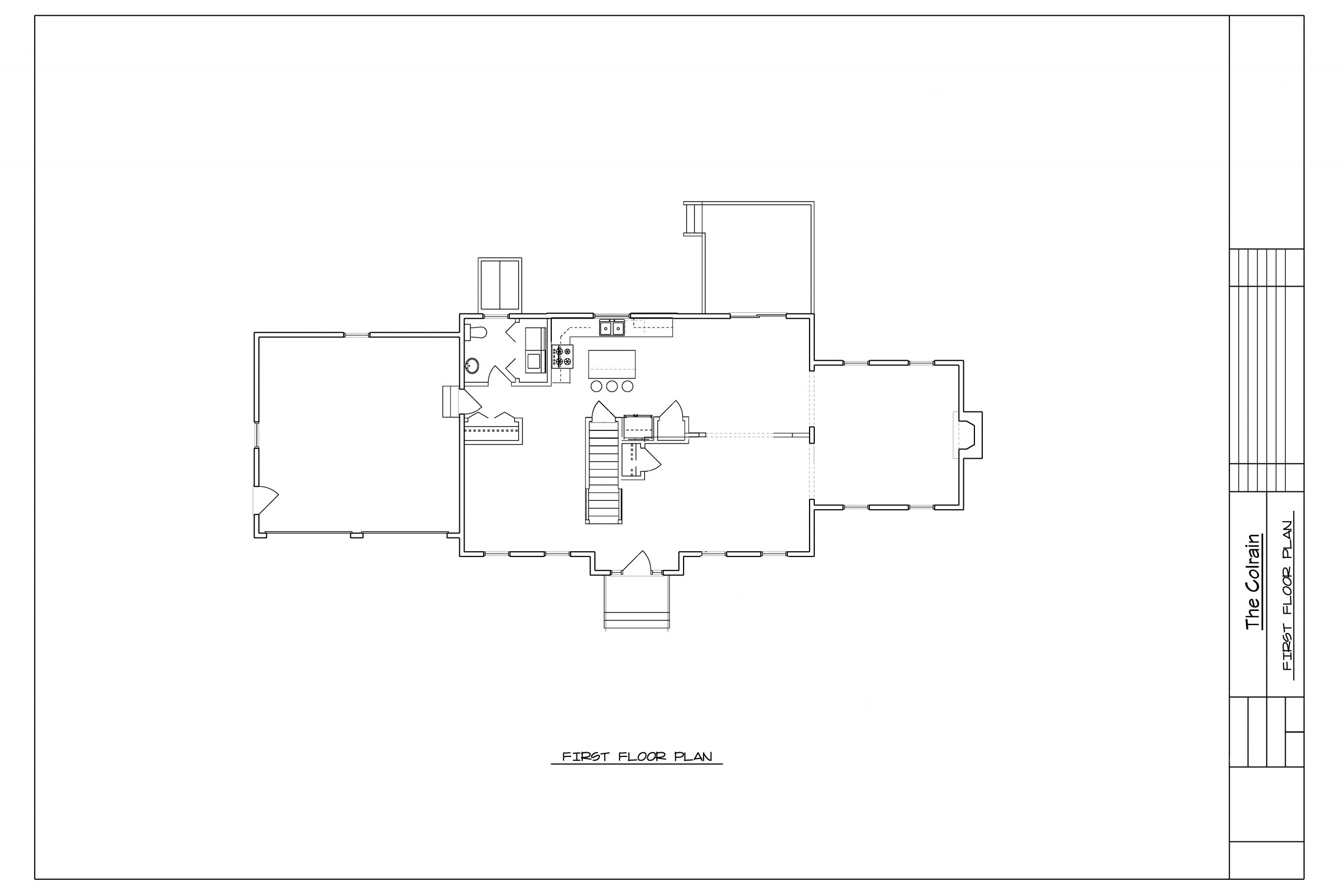 The Colrain First Floor Plan