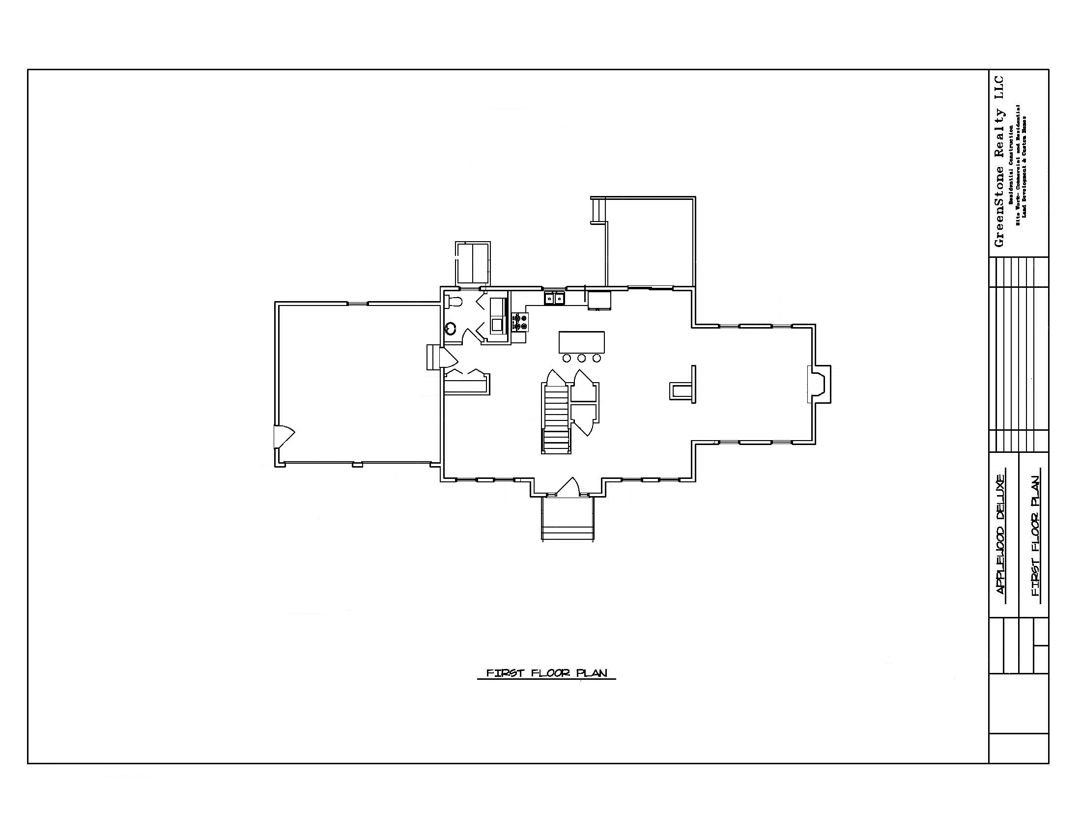 The Applewood Deluxe First Floor Plan