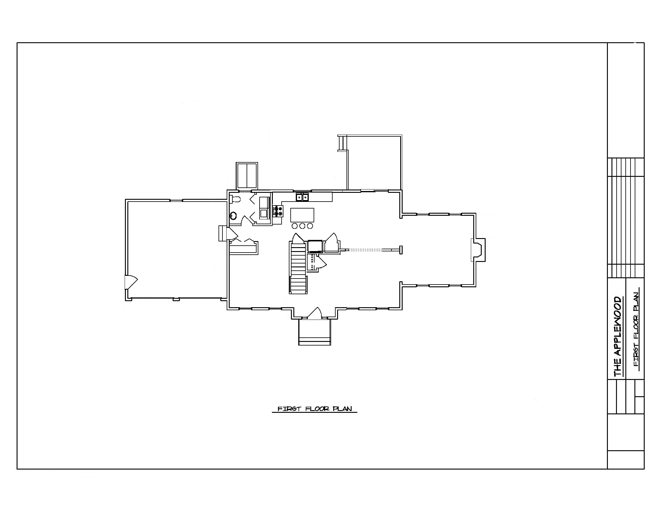 The Applewood First Floor Plan