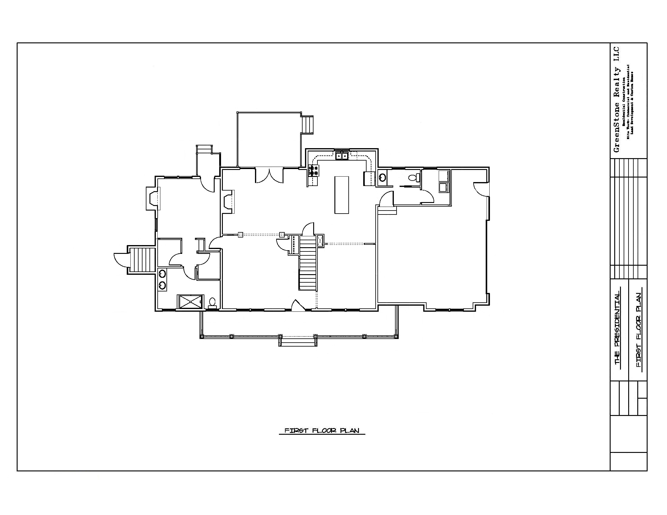 The Presidential First Floor Plan