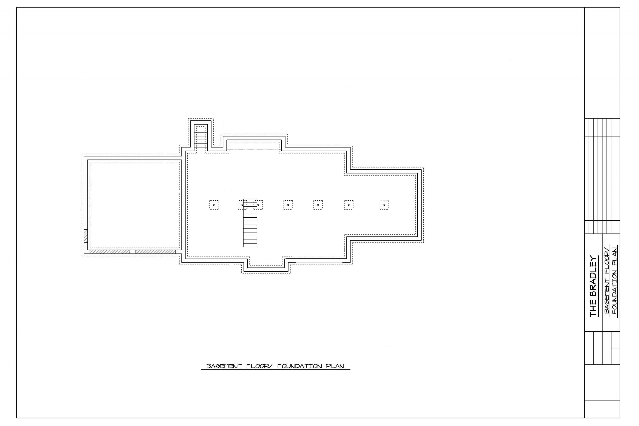 The Bradley Basement Floor Plan